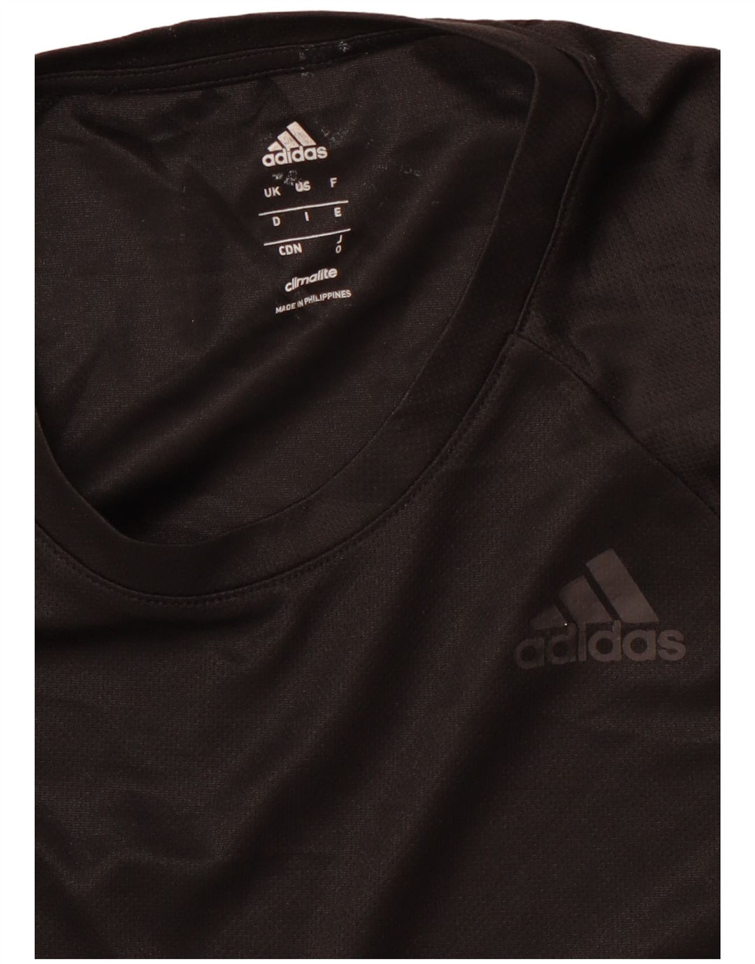 ADIDAS Hombre Climalite Camiseta Top Mediano Negro Poliéster Deportes