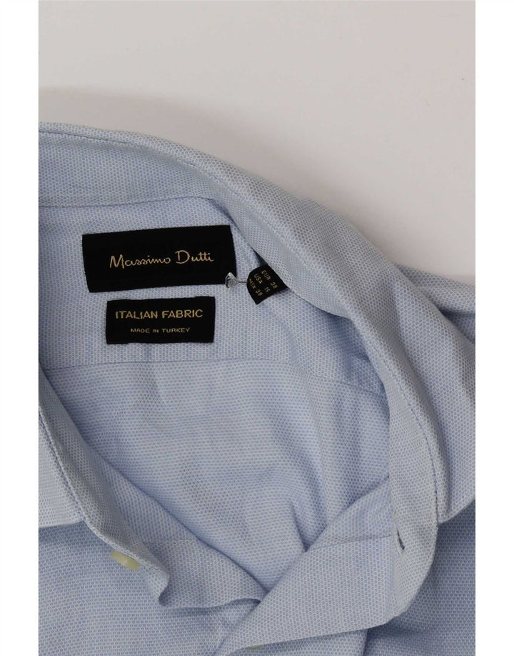 Camisa Massimo Dutti Hombre Talla 38 15 Azul Medio