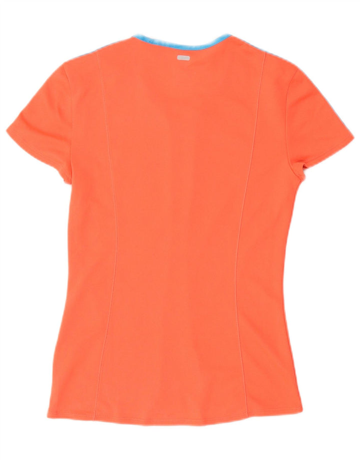 ADIDAS Camiseta Climalite para mujer UK 4/6 XS Naranja Poliéster