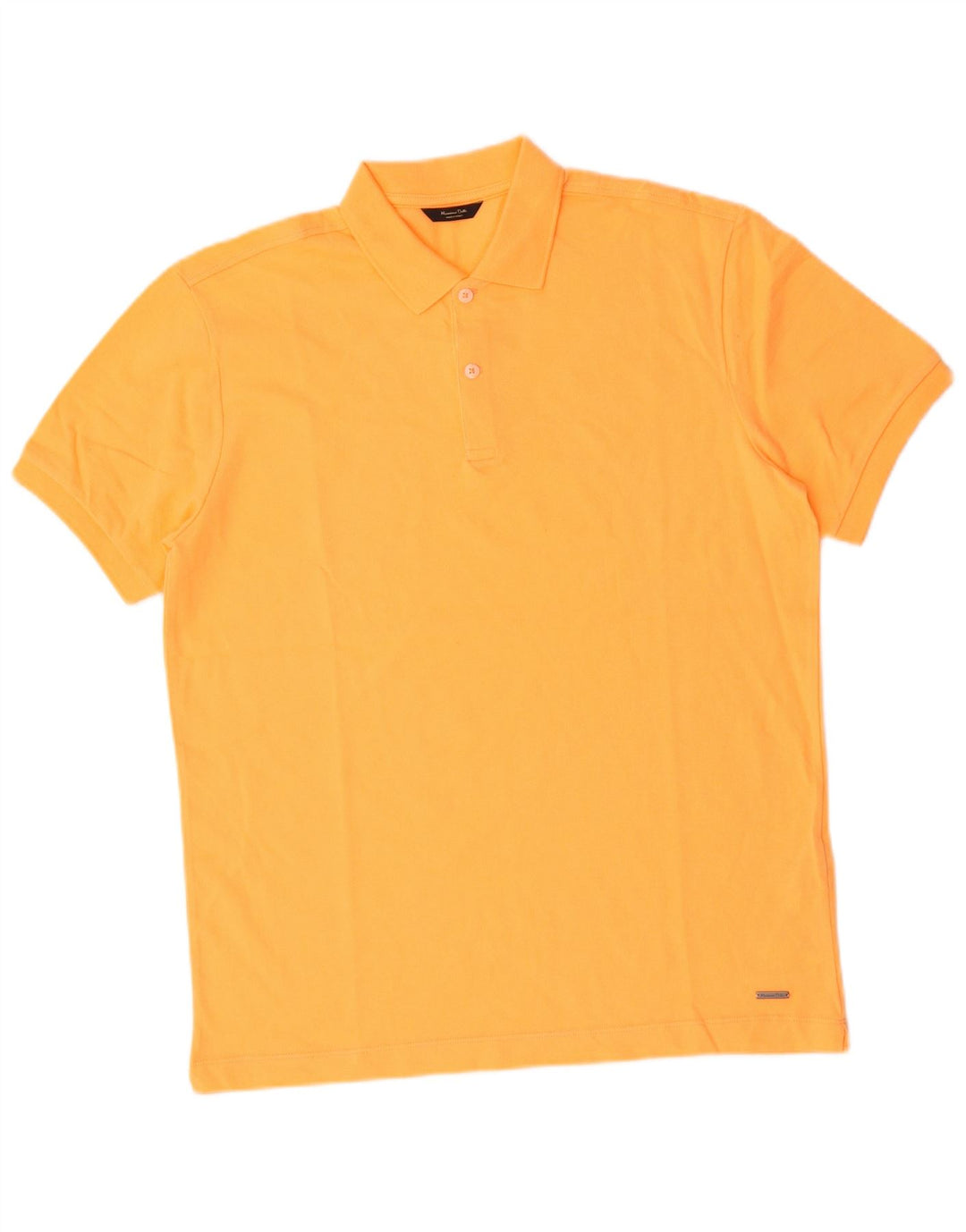Polo Massimo Dutti Hombre Algodón Naranja Medio