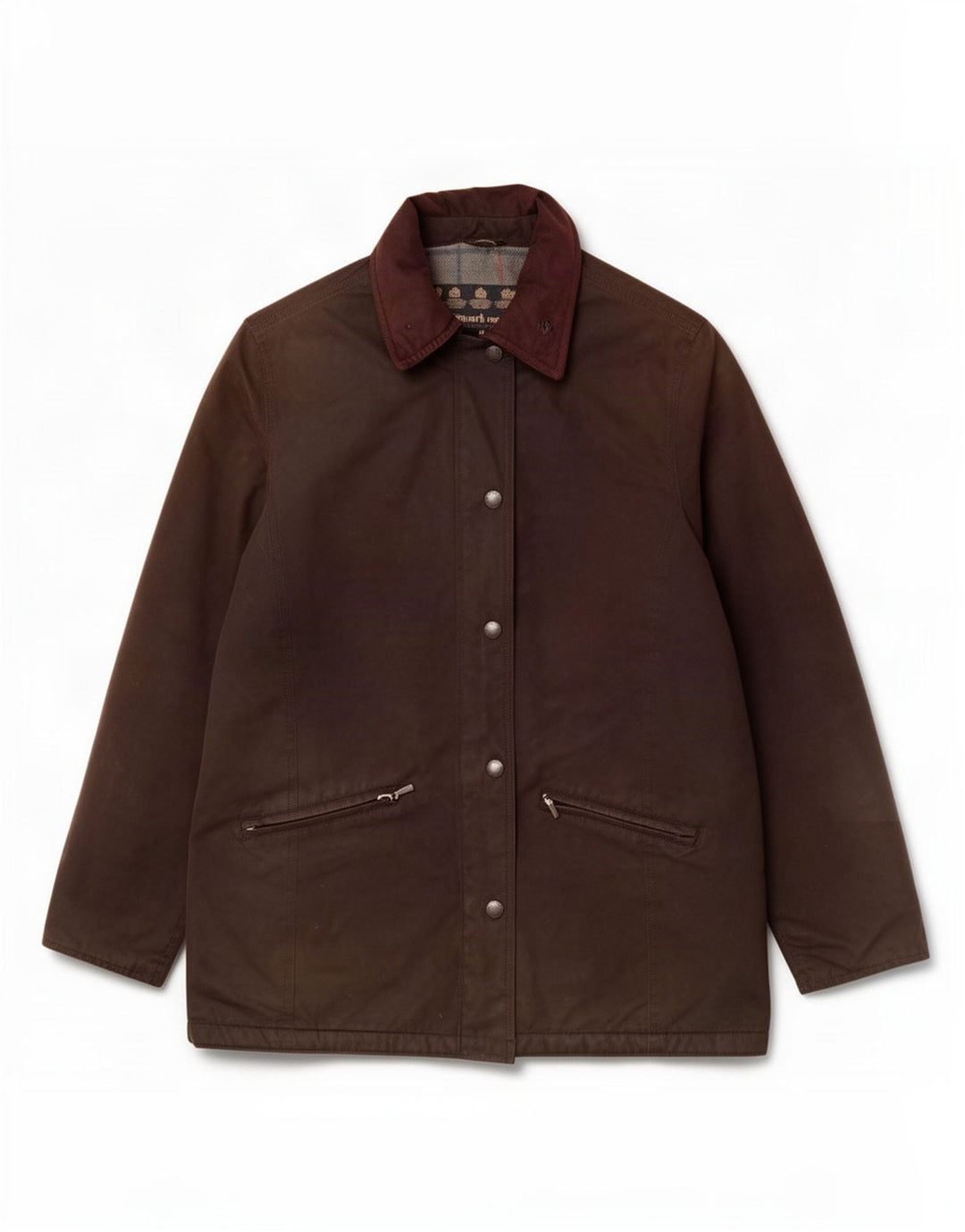 Barbour Chaqueta de algodón encerado para mujer Reino Unido 44 Poliéster marrón grande
