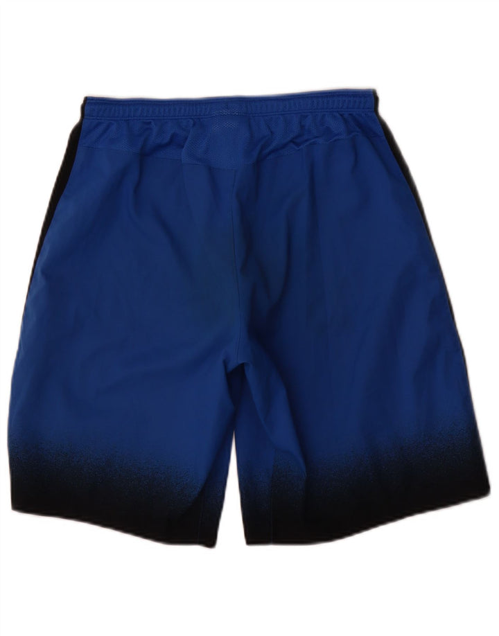Nike - Pantalones cortos deportivos Dri Fit para hombre, poliéster, color azul pequeño