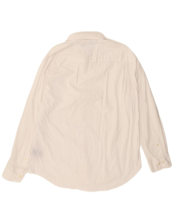 Tommy Hilfiger Camisa de ajuste personalizado para hombre 2XL Algodón blanco