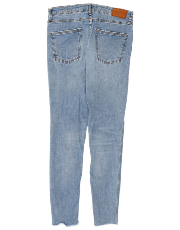 Zara Jeans Ajustados Desgastados para Mujer EU 38 Small W28 L26 Algodón Azul