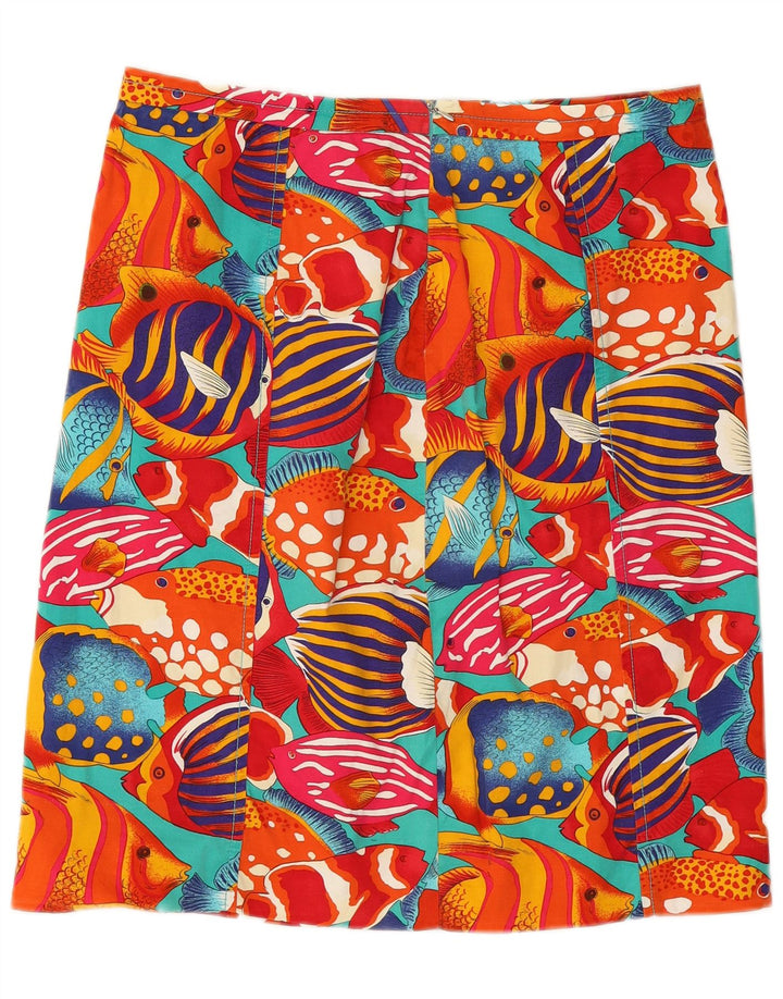 MAX MARA Falda recta de fin de semana para mujer UK 14 Large W30 Multicolor