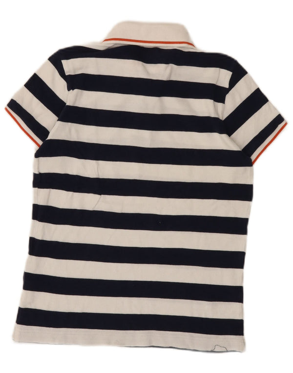 Benetton Polo Niño 10-11 Años XL Algodón Rayas Azul Marino