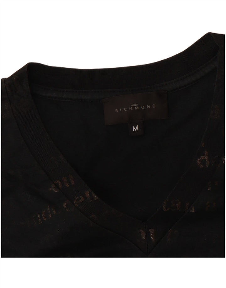 Richmond - Camiseta gráfica para hombre, talla mediana, color negro