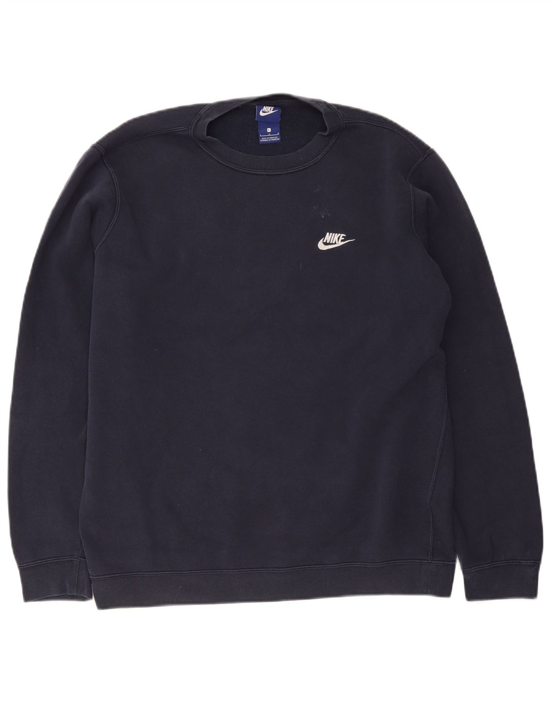 Nike Hombre Sudadera Jumper Grande Azul Marino Algodón