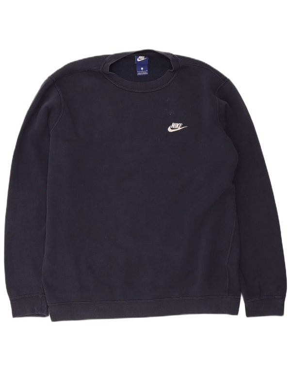 Nike Hombre Sudadera Jumper Grande Azul Marino Algodón