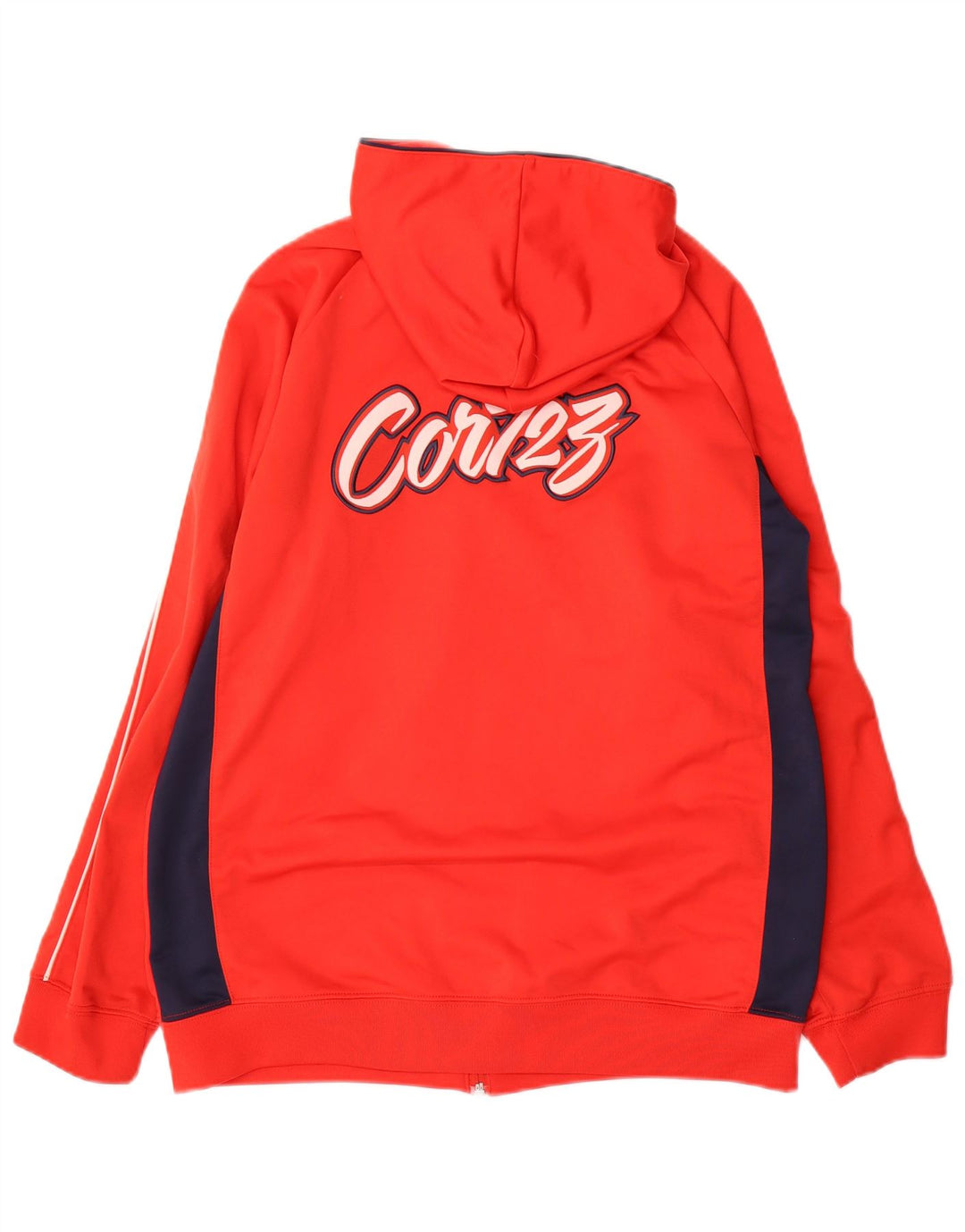NIKE Sudadera con capucha y cremallera Cor72z para niños 13-14 años XL Rojo Colorblock