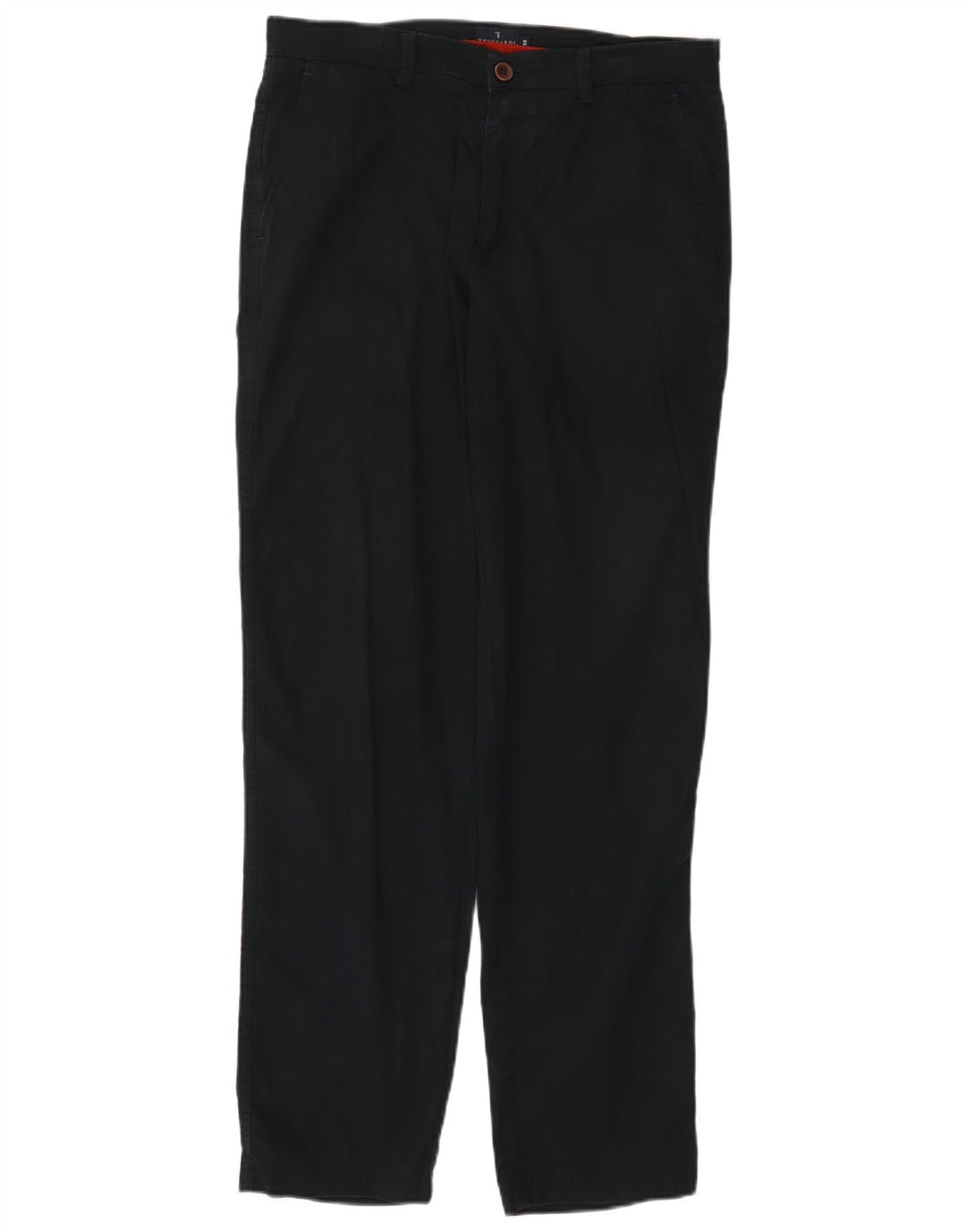 TRUSSARDI Pantalón chino recto para hombre IT 50 Large W30 L31 Azul marino