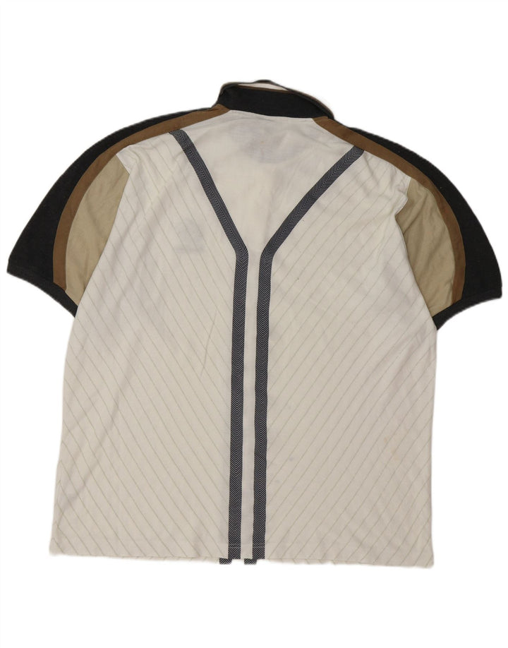 LOTTO Polo Hombre XL Blanco Colorblock Poliéster