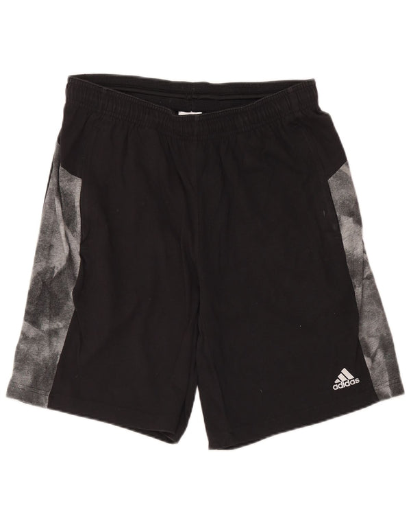 Adidas Mens Climalite Sport Shorts Grande Negro Colorblock Algodón