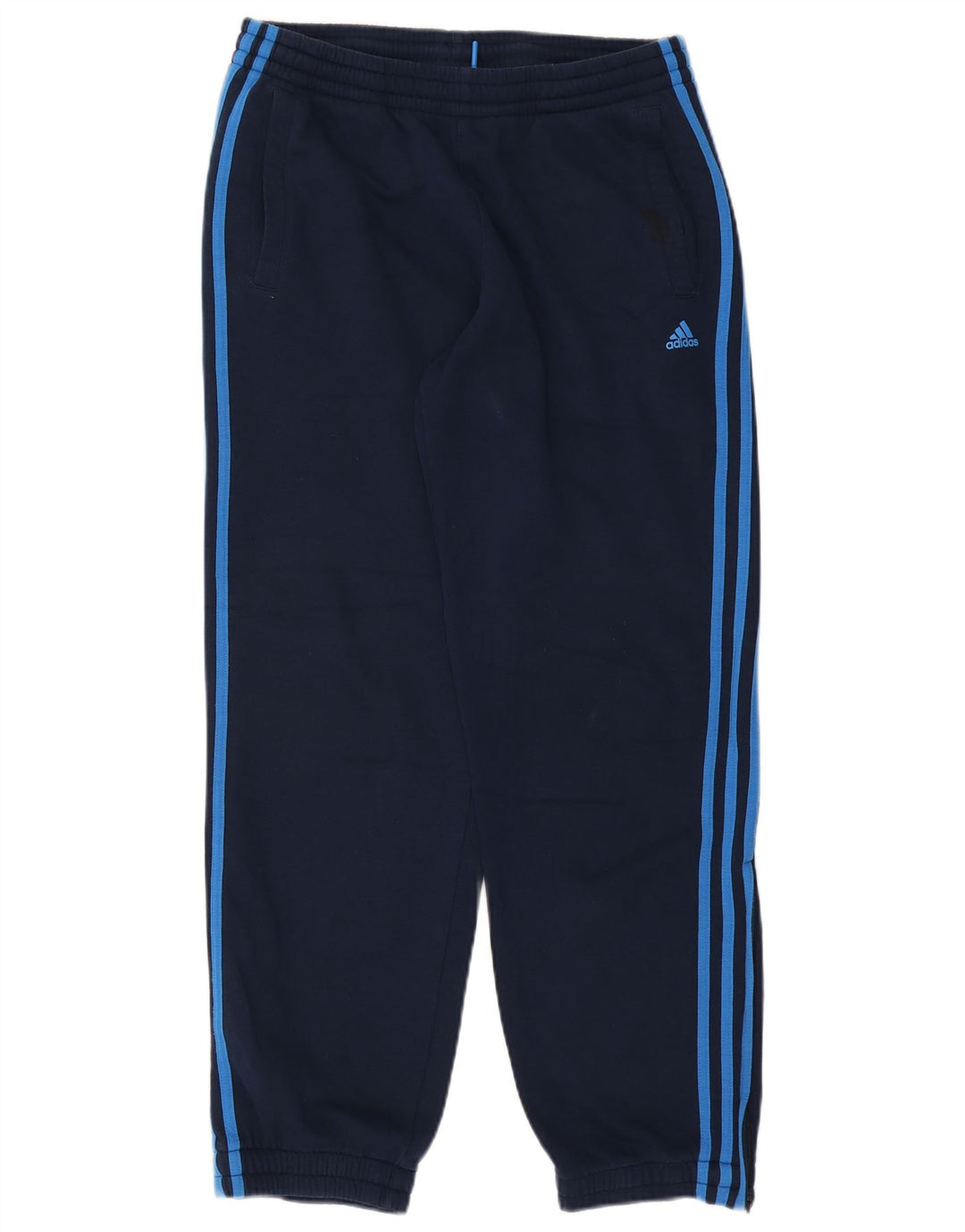 ADIDAS Pantalones de chándal para hombre Joggers UK 42/44 Grande Azul marino Algodón