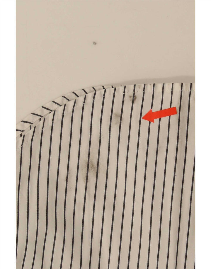 Ralph Lauren Camisa para mujer US 6 Mediana Algodón a rayas blancas