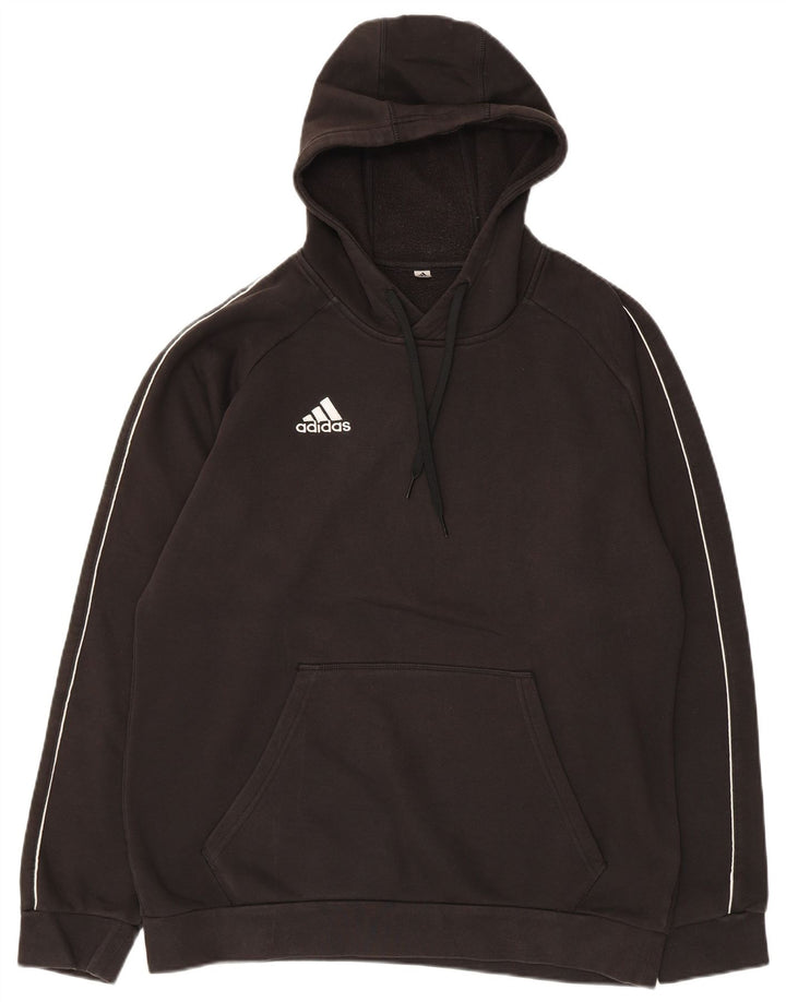 Adidas Hombre Sudadera Con Capucha Jumper Medium Negro Algodón