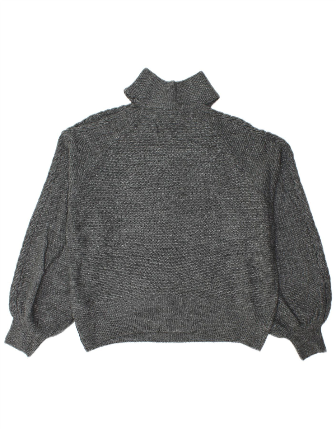 Suéter tipo jersey con cuello alto para mujer de Lipsy UK 46 Poliéster gris grande