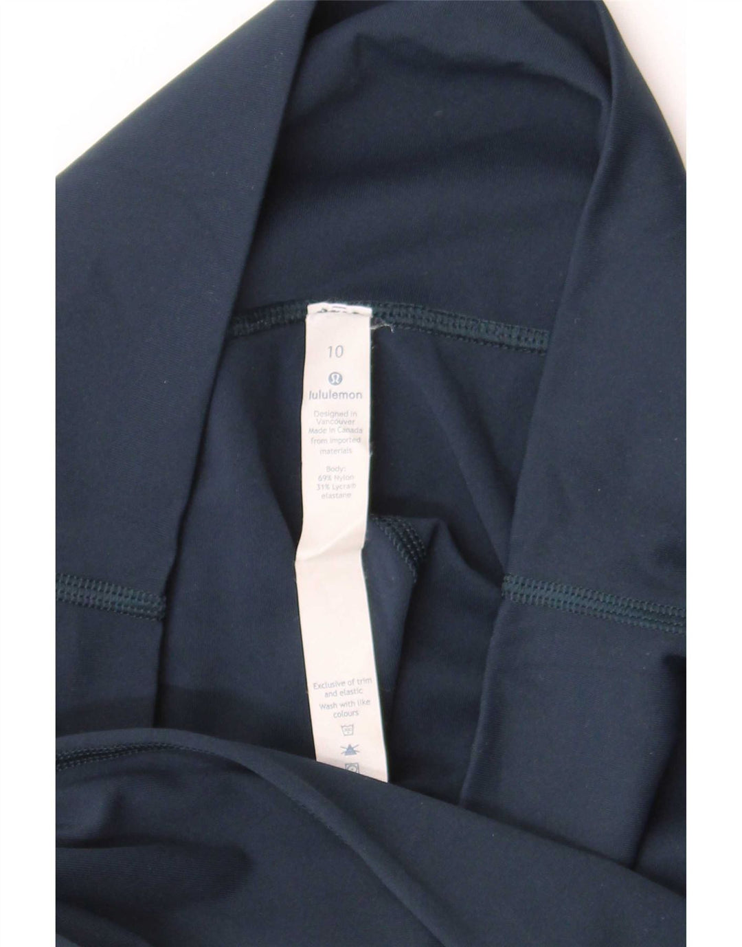 Lululemon Leggings Capri para Mujer US 10 Grande Azul Marino Nylon