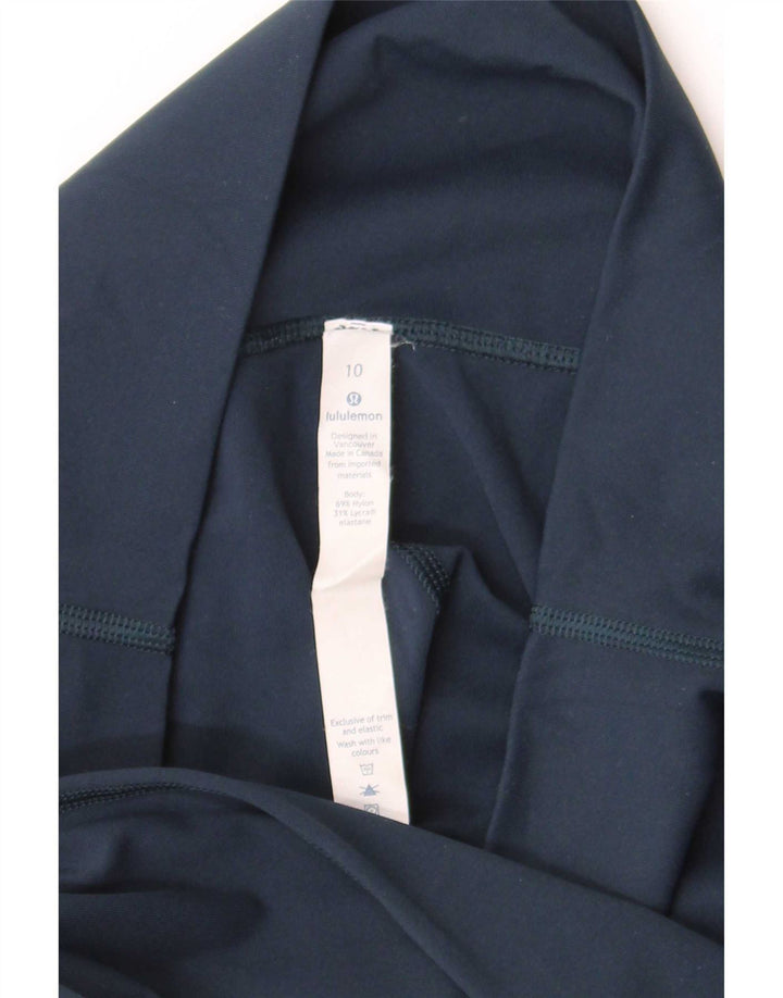 Lululemon Leggings Capri para Mujer US 10 Grande Azul Marino Nylon