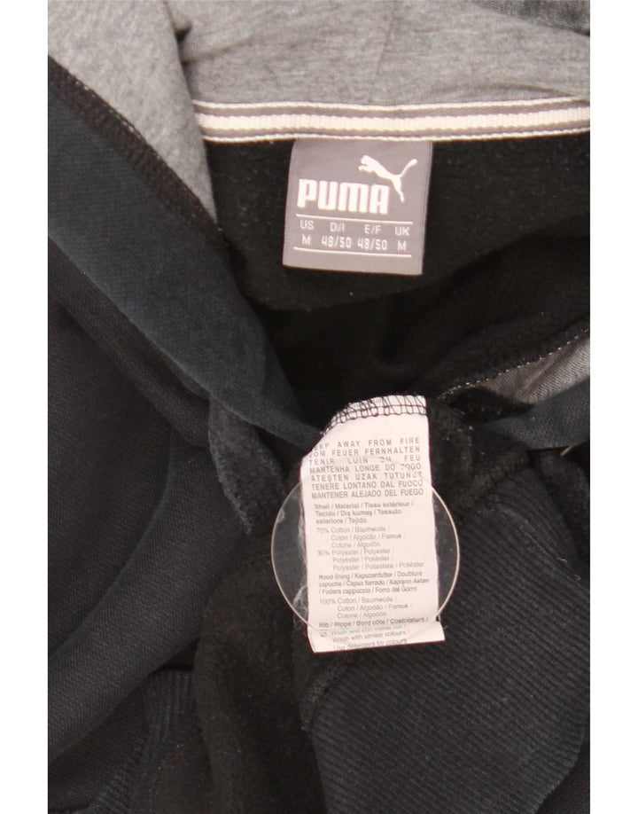Puma Hombre Sudadera Con Capucha Jumper Medium Negro Algodón