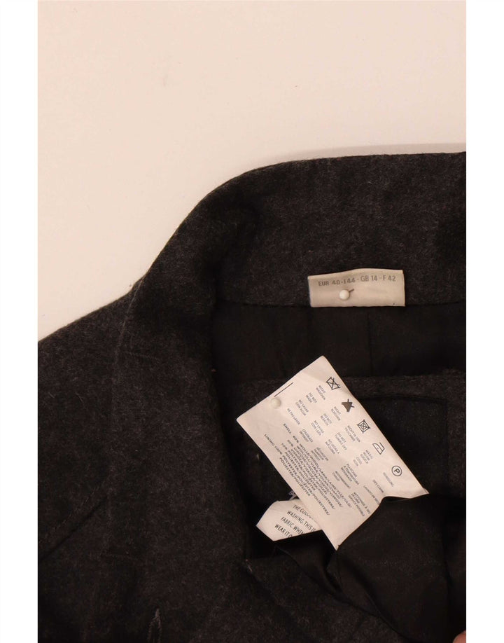 Street One Chaqueta Blazer de Manga Corta para Mujer UK 44 Grande Lana Gris
