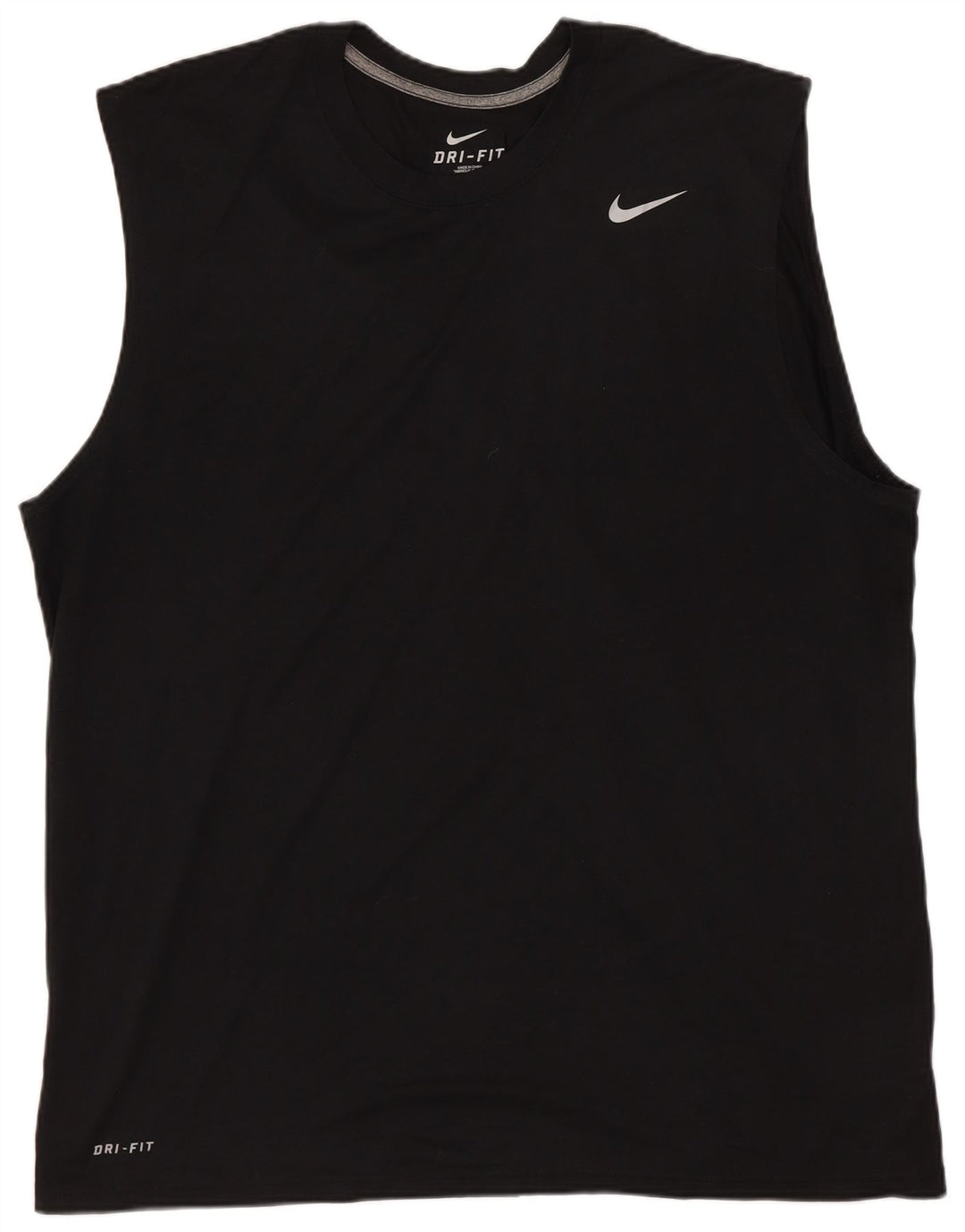 Nike - Camiseta sin mangas Dri Fit para hombre XL Poliéster negro
