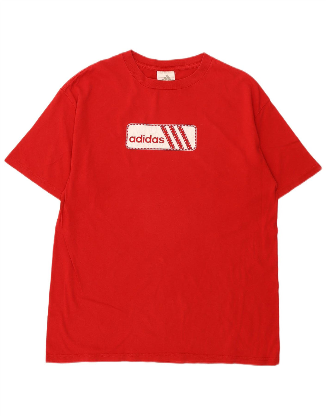 Adidas - Camiseta gráfica para hombre, color rojo medio, algodón