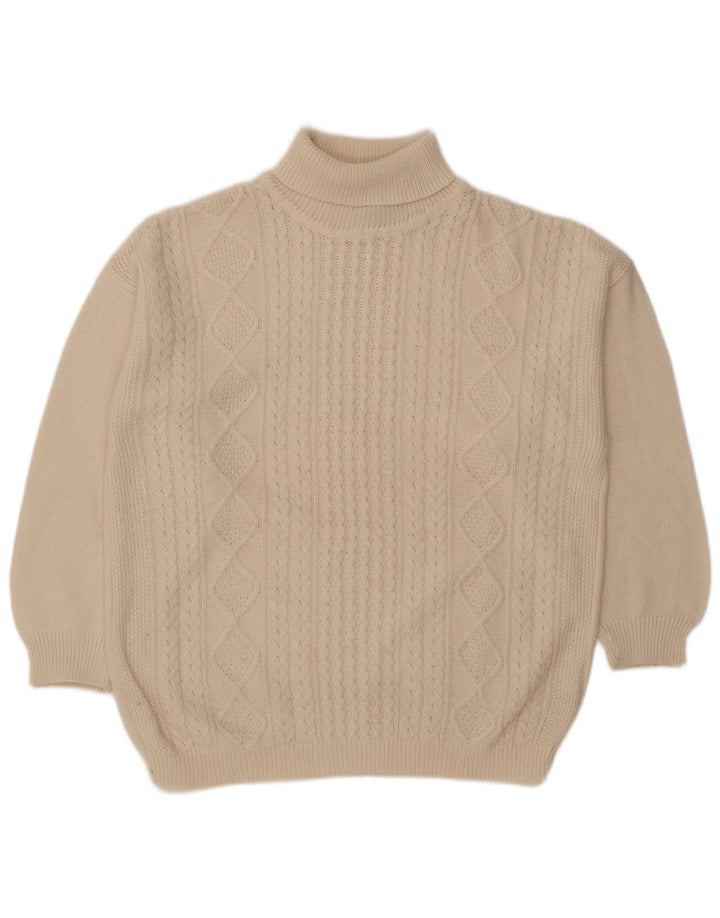 Pimet Jersey De Cuello Vuelto para Hombre XL Lana Blanca