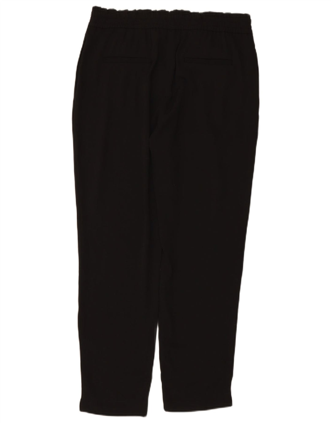 ZARA Mujer Pantalones Cortos Cónicos De Cintura Alta UK 46 Large W34 L27 Negro