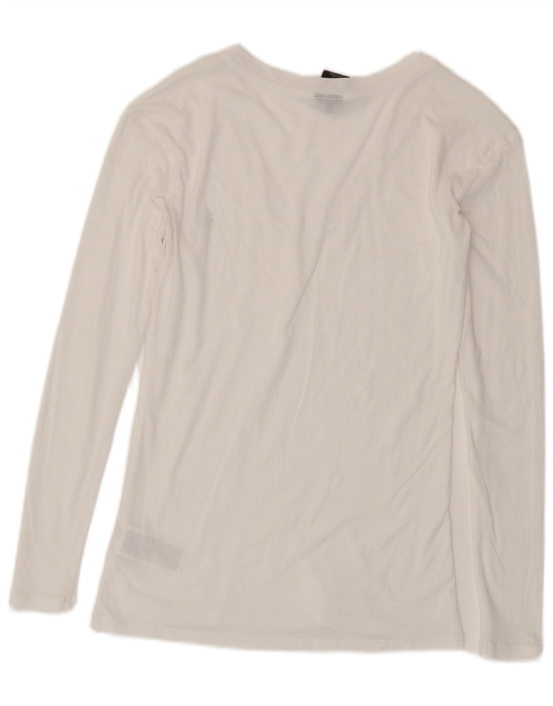 G-Star Mujer Top Manga Larga UK 40 Pequeño Algodón Blanco