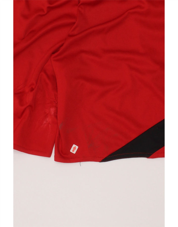 Adidas - Pantalones cortos deportivos Climalite para niños, 9-10 años, color rojo medio