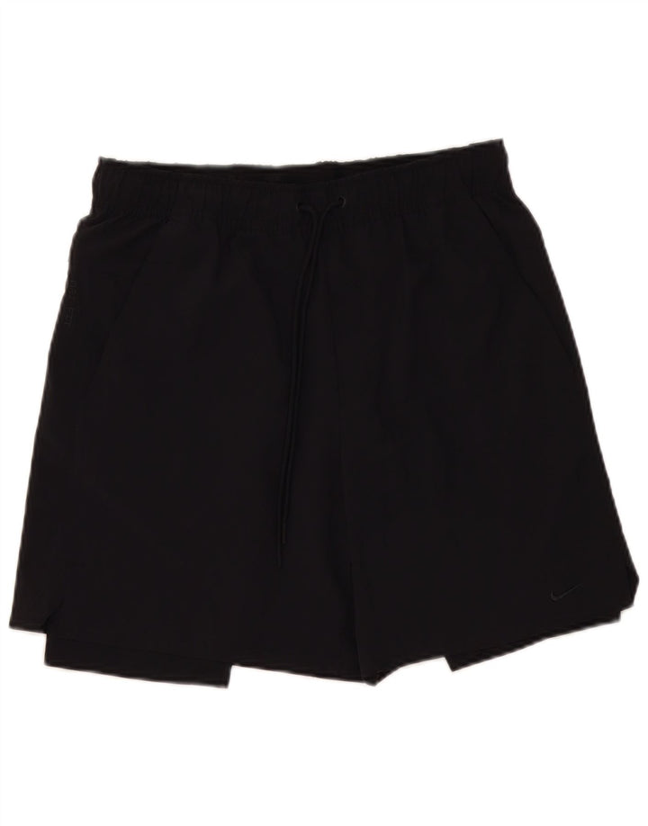 Pantalones cortos deportivos Nike Dri Fit para hombre Poliéster negro mediano