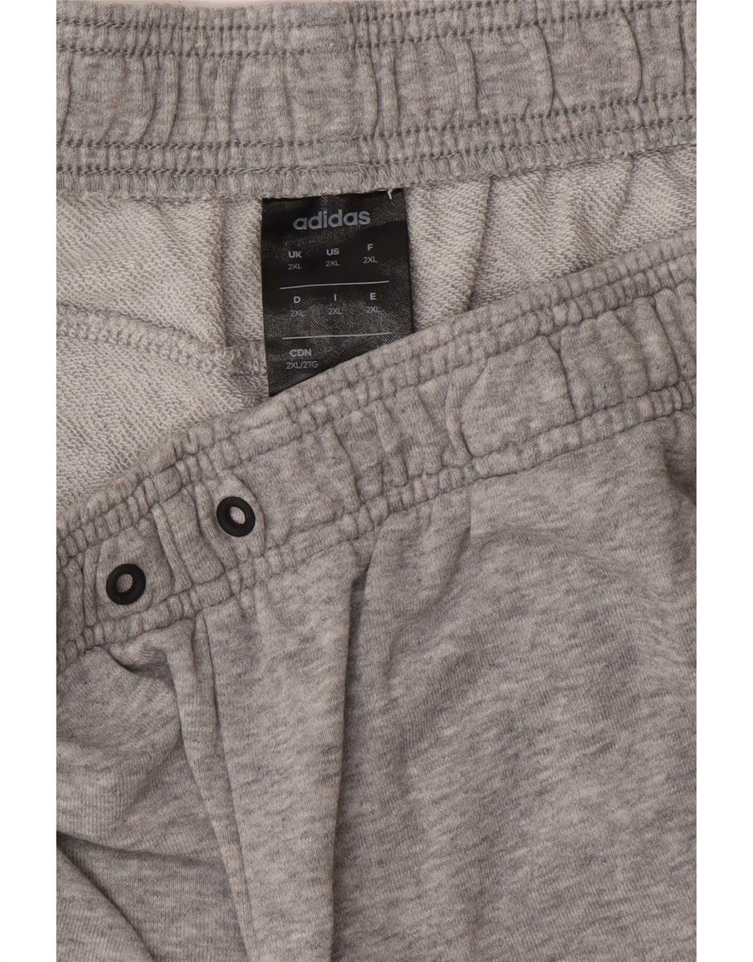 Adidas Pantalones cortos deportivos para hombre 2XL Gris Algodón