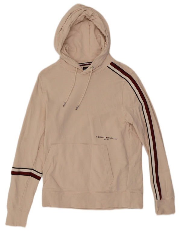 Tommy Hilfiger Sudadera con Capucha para Hombre Jersey Small Rosa Colorblock Algodón