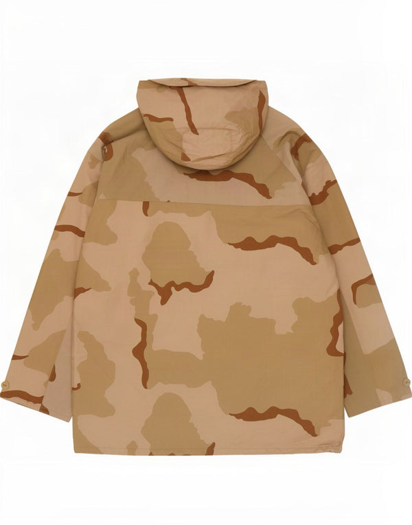 Chaqueta impermeable con capucha para hombre Raven UK 40 Large Beige Camuflaje Nylon