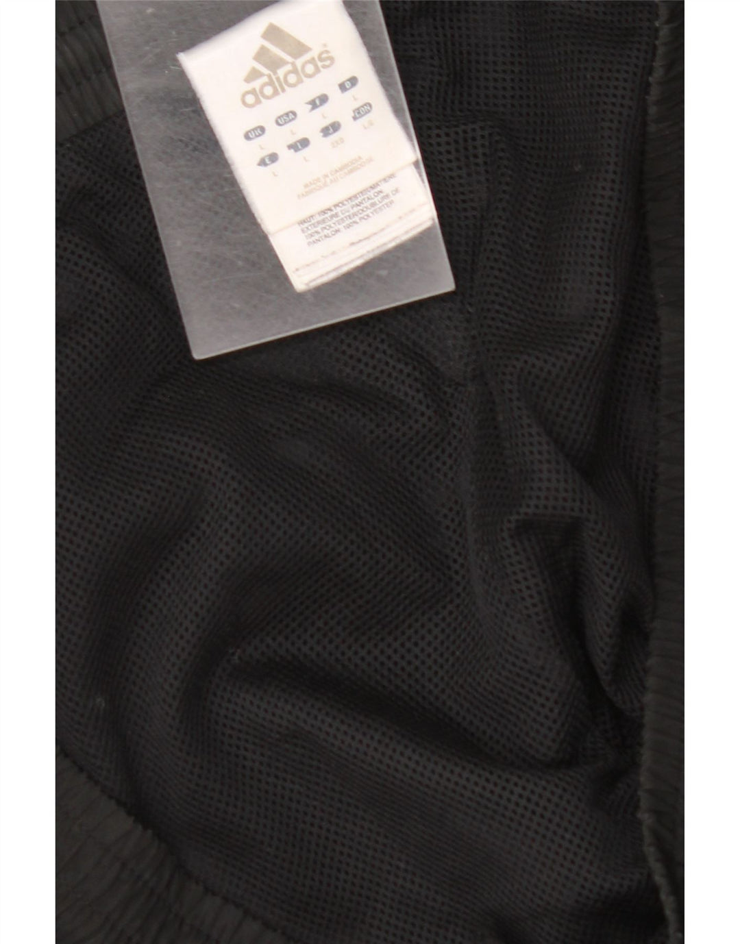 ADIDAS Hombre Chándal Pantalones Joggers Grande Negro Poliéster