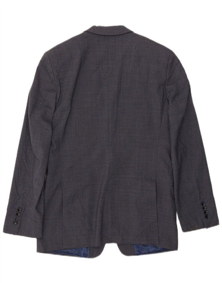 Marks & Spencer Chaqueta tipo blazer con 1 botón para hombre UK 38 Lana azul mediana