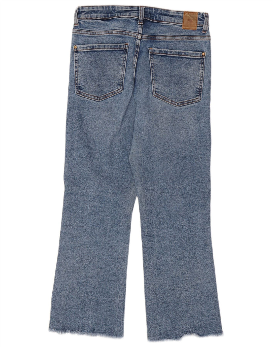 Zara Jeans Bootcut para Mujer EU 38 Small W28 L25 Algodón Azul