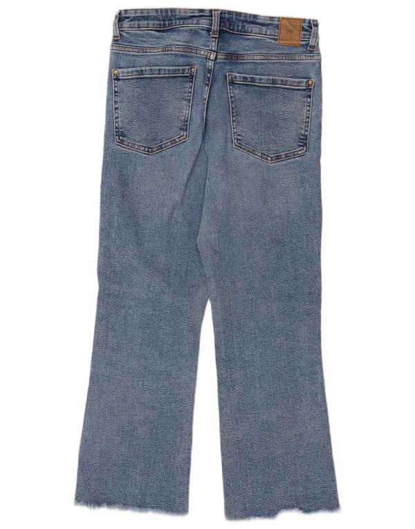 Zara Jeans Bootcut para Mujer EU 38 Small W28 L25 Algodón Azul
