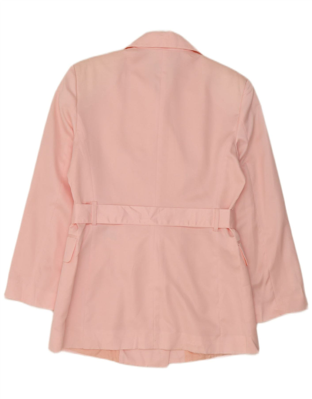 Benetton Chaqueta Americana De Doble Botonadura Para Mujer ES 44 Poliéster Rosa Mediano