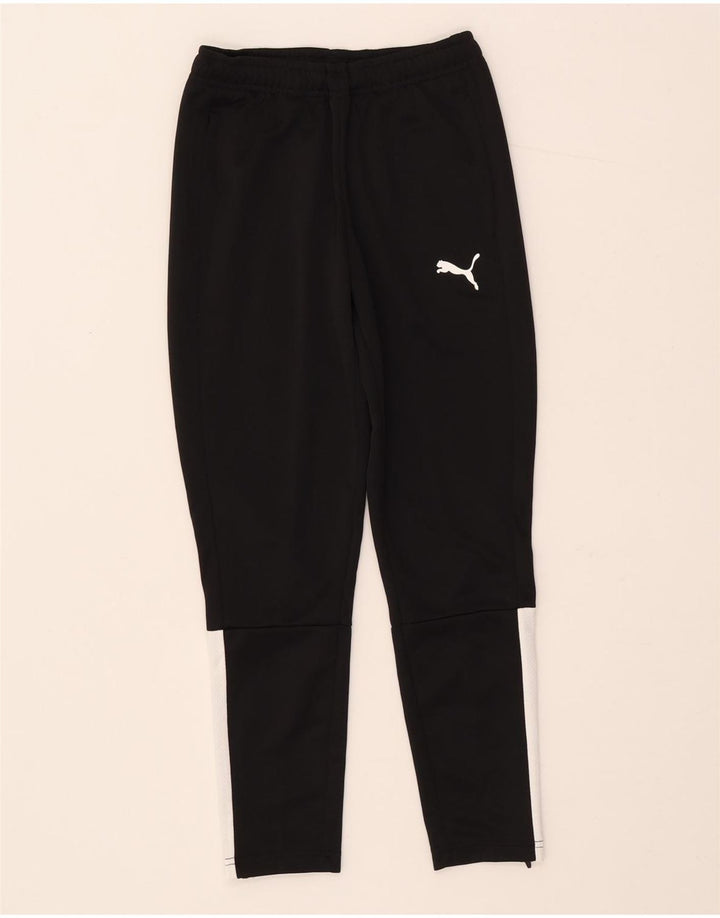 Puma Pantalones de chándal para niña 9-10 años Negro Colorblock Poliéster