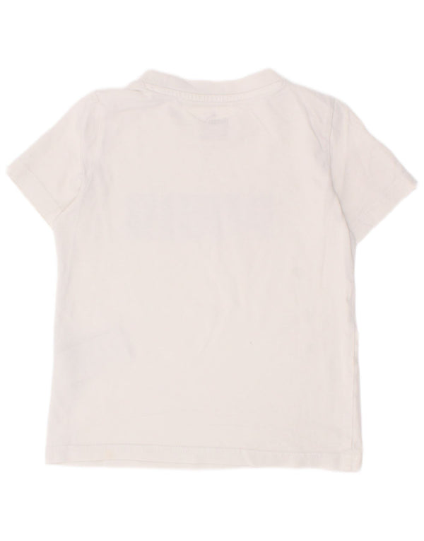 Puma Camiseta gráfica para niños 5-6 años Blanco Algodón