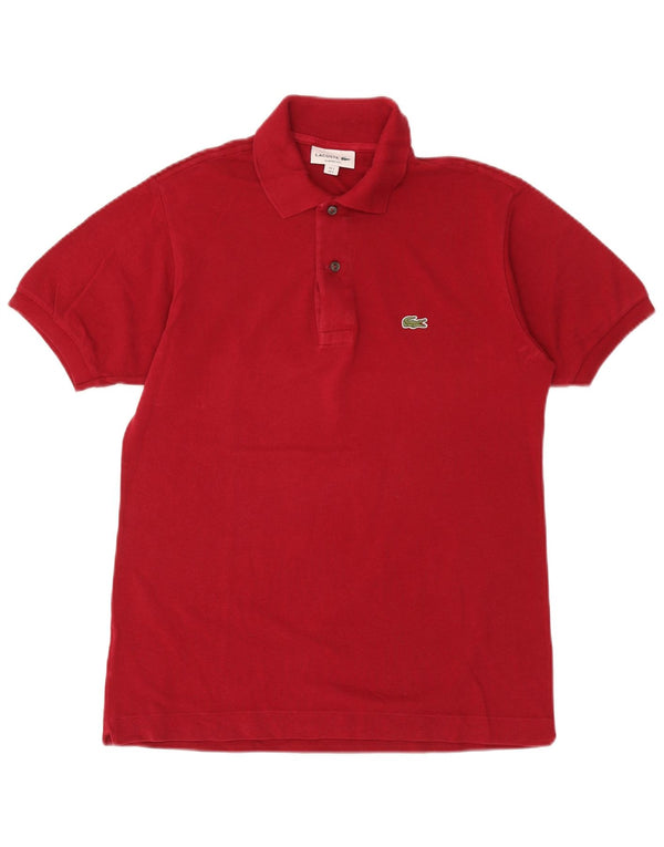 Lacoste Polo de ajuste clásico para hombre talla 3 pequeño algodón burdeos