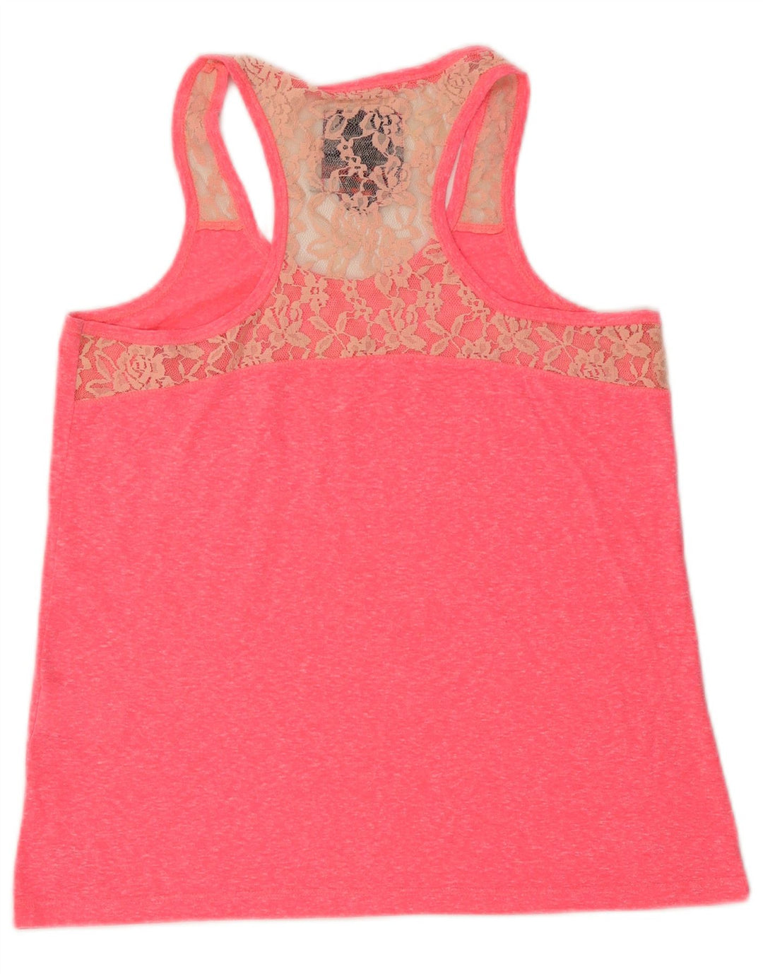SUPERDRY Top sin mangas para mujer UK 40 Large Pink Moteado Poliamida