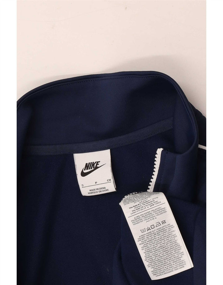 Nike Mens Chándal Top Chaqueta Pequeña Azul Marino Poliéster