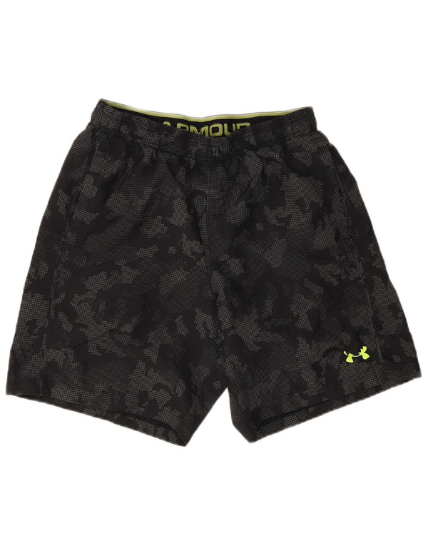 Under Armour Mens Sport Shorts Medium Grey Camouflage Polyester
