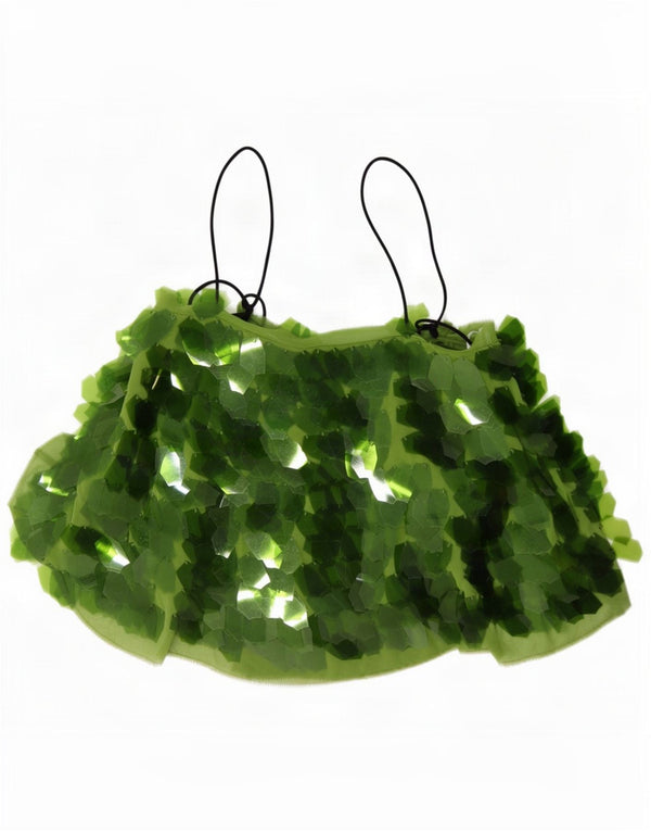 Arrange Top corto de tirantes para mujer UK 8 Small Poliéster verde