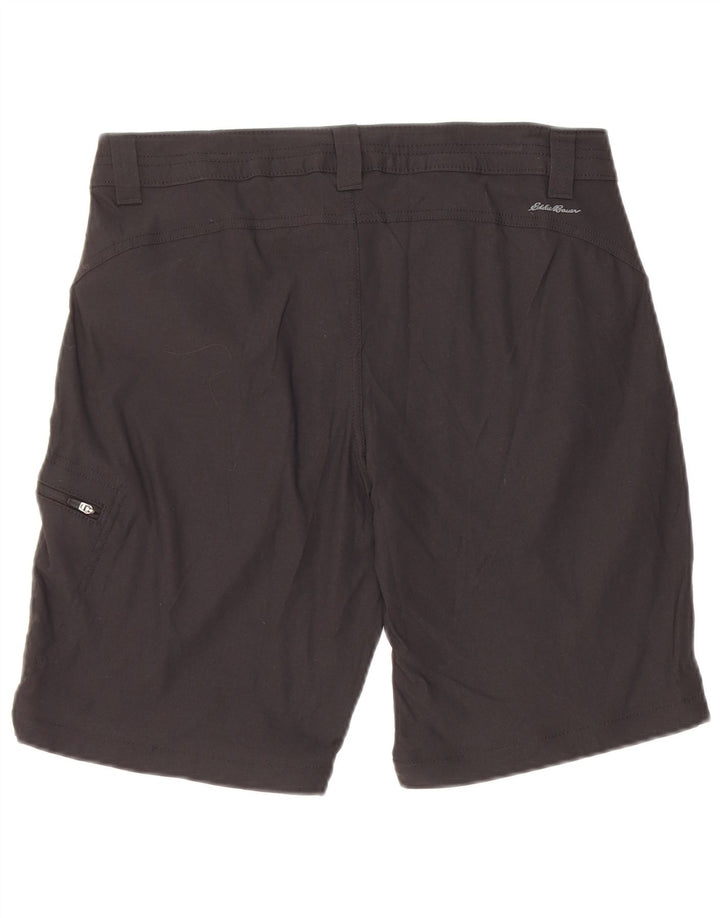 Eddie Bauer Pantalones cortos de senderismo para mujer US 8 Medium W30 Nylon negro