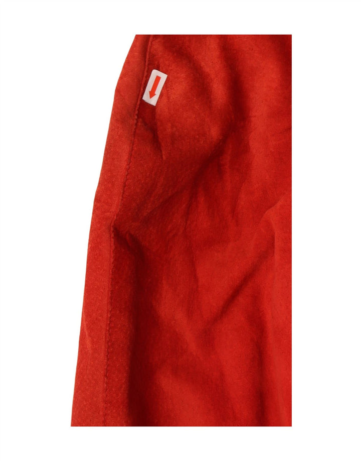 VINTAGE Womens Suede Overcoat EU 42 Large Red Leather Vintage Vintage and Second-Hand Vintage from Messina Hembry 