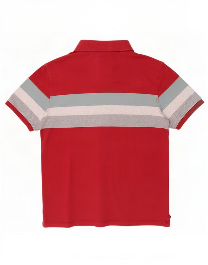 Polo de hombre Fat Face de algodón a rayas rojas grandes